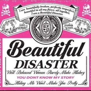 Beautiful Disaster  20oz tumbler. NWOT! Hand wash only. Made to order